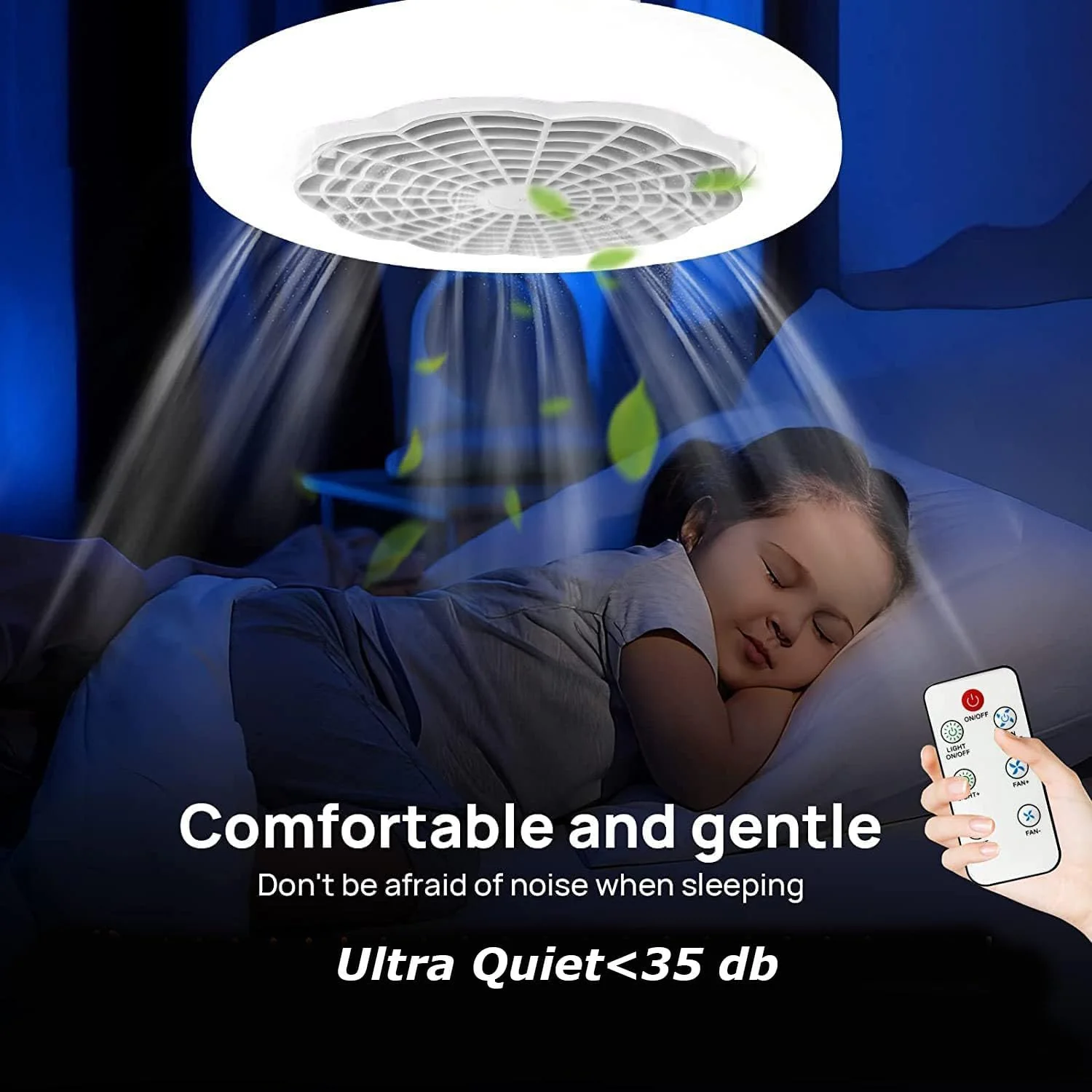 Ventilator pentru Tavan cu Lumini LED și Control din Telecomandă