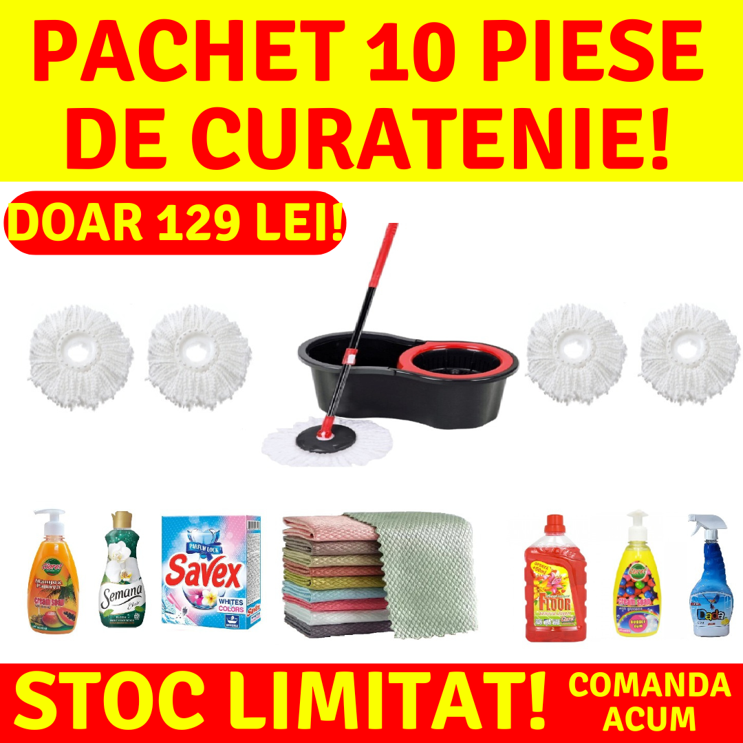 MEGA REDUCERE! PACHET DE CURATENIE 10 PIESE