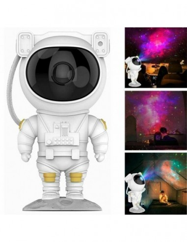 Astronaut proiector LED si laser cu proiectie stele,RGB, telecomanda