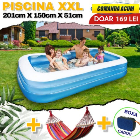 Set Piscină + Boxă Bluetooth + Hamac Multicolor