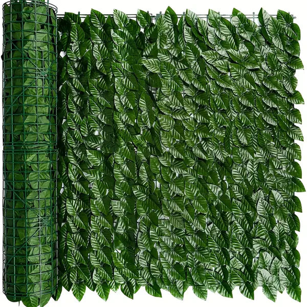 Gard Artificial Verde cu Frunze 300x100cm