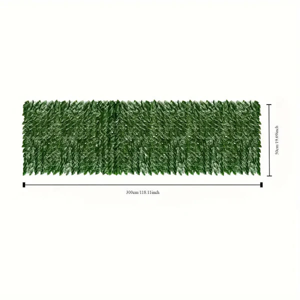 Gard Artificial Verde cu Frunze 300x100cm