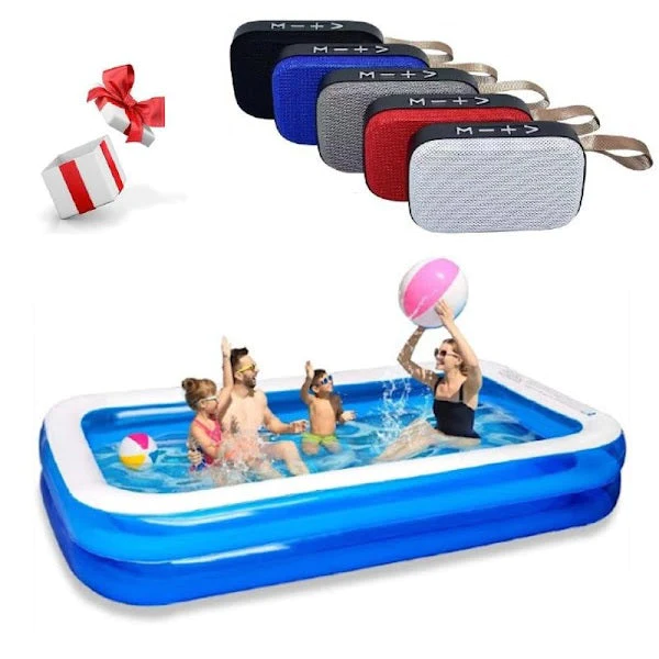 Set Piscină + Boxă Bluetooth + Hamac Multicolor