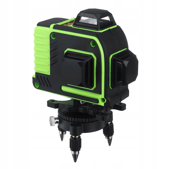 Nivela laser 4D cu 16 linii, 360, Lumina verde, Negru/Verde