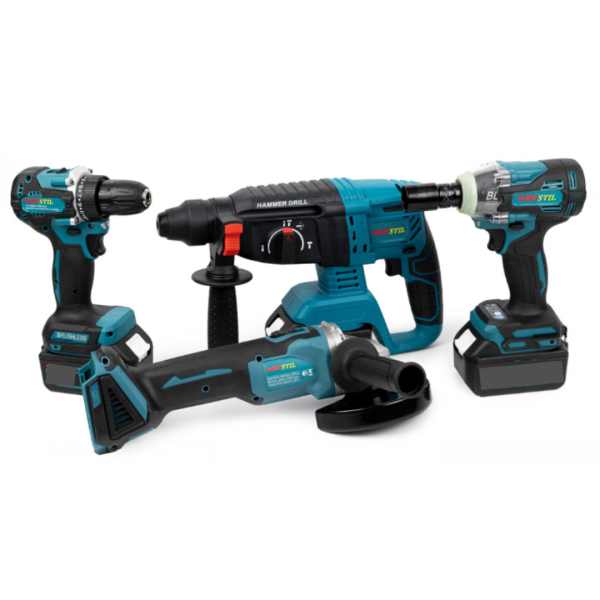 Set Trusă Autofiletantă + Flex + Rotopercutor, 3 Acumulatori 36V 5Ah și 31 Accesorii – Putere și Precizie pentru Orice Proiect!